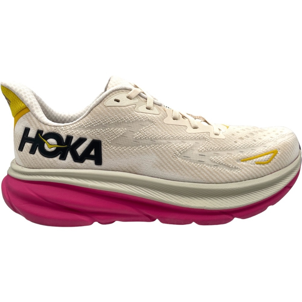 Hoka Women's Clifton 9, Eggnog/Blanc de blanc, Size 9B